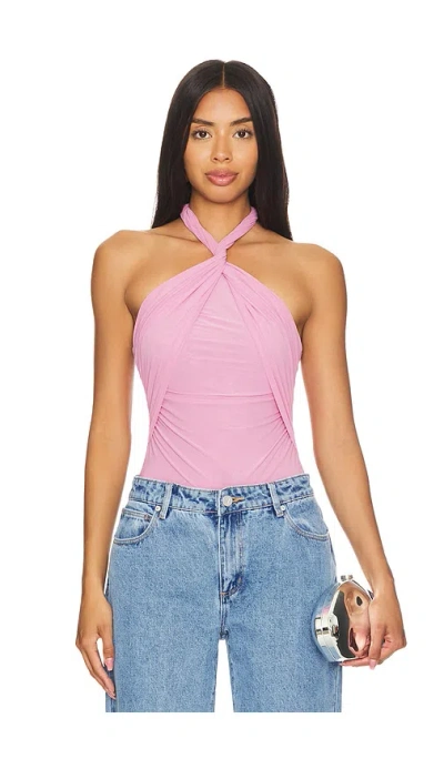 Ronny Kobo Marchella Bodysuit In Carnation