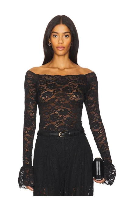 Ronny Kobo Maribeth Top In Black