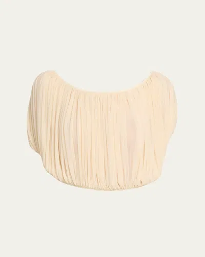 Ronny Kobo Marie Draped Crop Top In Multi