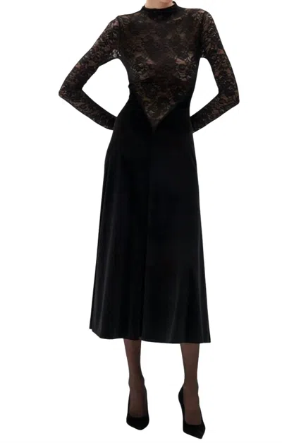 Ronny Kobo Martha Dress In Black