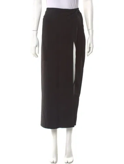 Pre-owned Ronny Kobo Midi Length Skirt In Black