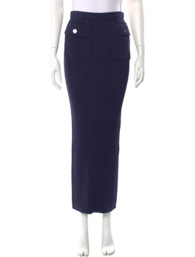 Pre-owned Ronny Kobo Midi Length Skirt In Blue