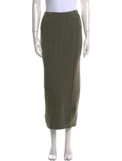 Pre-owned Ronny Kobo Midi Length Skirt In Green