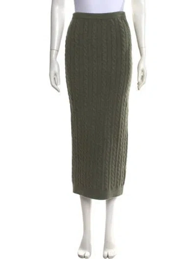 Pre-owned Ronny Kobo Midi Length Skirt In Green