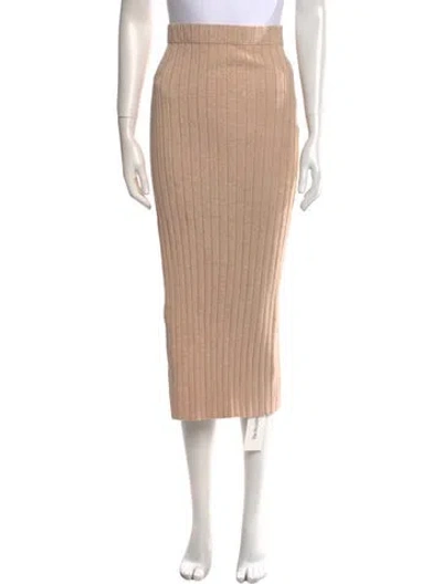 Pre-owned Ronny Kobo Midi Length Skirt In Neutral