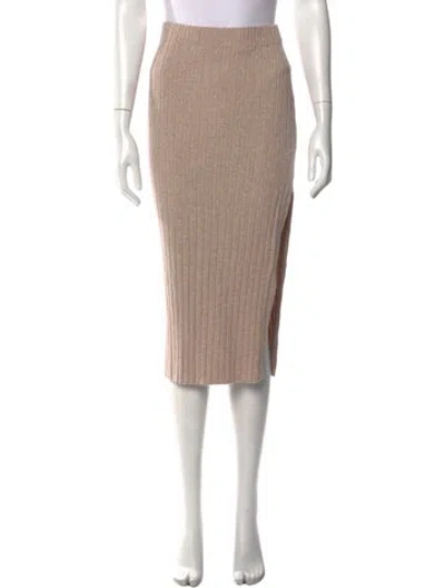 Pre-owned Ronny Kobo Midi Length Skirt In Neutral