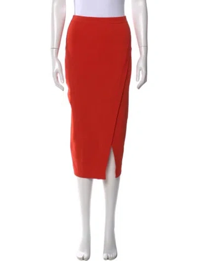 Pre-owned Ronny Kobo Midi Length Skirt In Orange