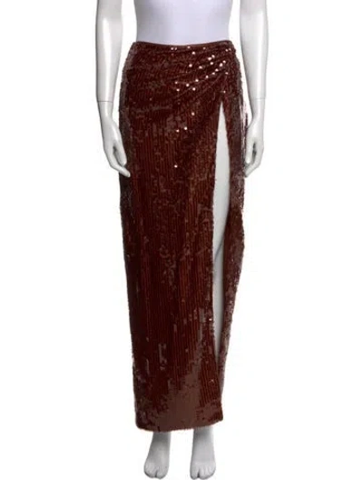 Pre-owned Ronny Kobo Midi Length Skirt W/ Tags In Brown
