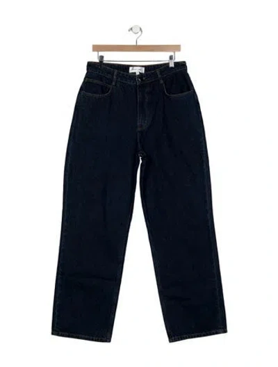 Pre-owned Ronny Kobo Mid-rise Straight Leg Jeans In Blue