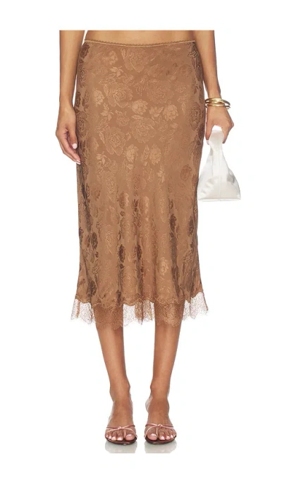Ronny Kobo Mina Skirt In Brown