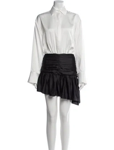 Pre-owned Ronny Kobo Mini Dress In Black