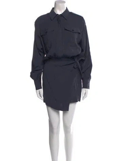 Pre-owned Ronny Kobo Mini Dress In Blue