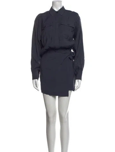 Pre-owned Ronny Kobo Mini Dress In Blue