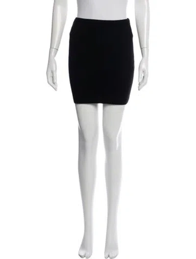 Pre-owned Ronny Kobo Mini Skirt In Black