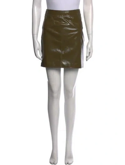 Pre-owned Ronny Kobo Mini Skirt In Green