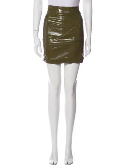 Pre-owned Ronny Kobo Mini Skirt In Green