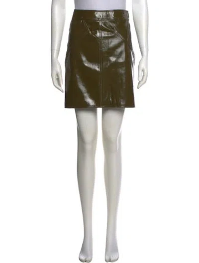 Pre-owned Ronny Kobo Mini Skirt In Green