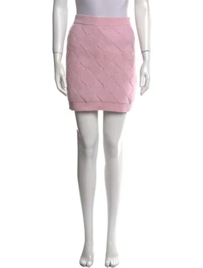 Pre-owned Ronny Kobo Mini Skirt In Pink