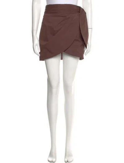 Pre-owned Ronny Kobo Mini Skirt W/ Tags In Brown