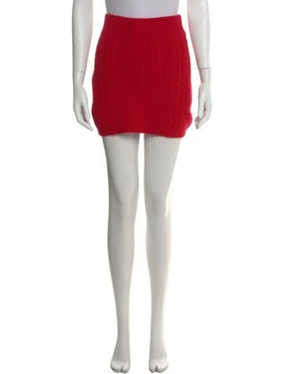 Pre-owned Ronny Kobo Mini Skirt W/ Tags In Red