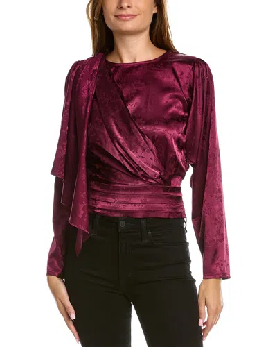 Ronny Kobo Monet Top In Burgundy