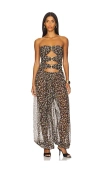 Ronny Kobo Mora Jumpsuit In Leopard