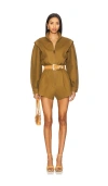 Ronny Kobo Nabil Romper In Green