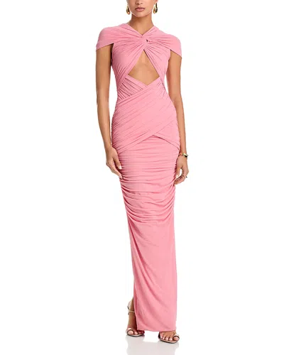 Ronny Kobo Nasha Front Cutout Dress In Pink