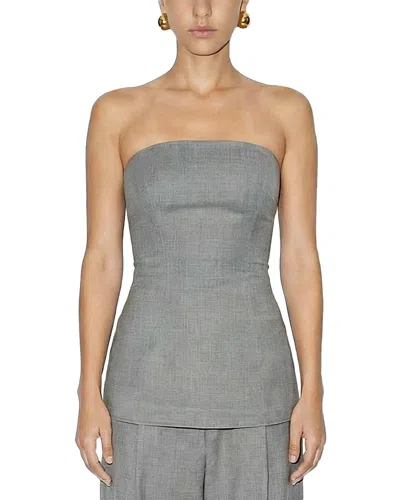 Ronny Kobo Nessa Strapless Top In Gray