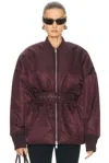 Ronny Kobo Norell Jacket In Burgundy
