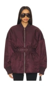 Ronny Kobo Norell Jacket In Burgundy