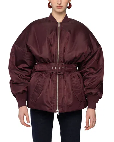 Ronny Kobo Norell Jacket In Burgundy