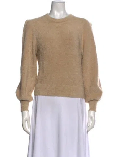 Pre-owned Ronny Kobo Nylon Crew Neck Sweater In Neutral