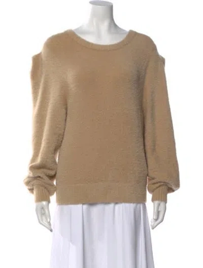 Pre-owned Ronny Kobo Nylon Crew Neck Sweater In Neutrals