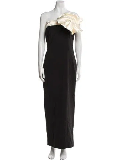 Pre-owned Ronny Kobo One-shoulder Long Dress W/ Tags In Black