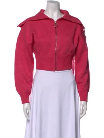 Pre-owned Ronny Kobo Open Front Sweater In Pink