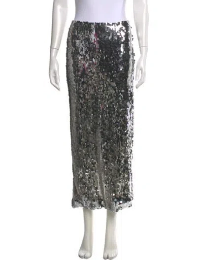 Pre-owned Ronny Kobo Patterned Long Skirt