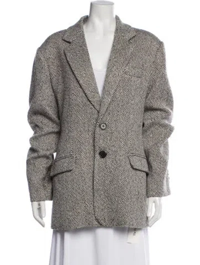 Pre-owned Ronny Kobo Printed Blazer In Multi