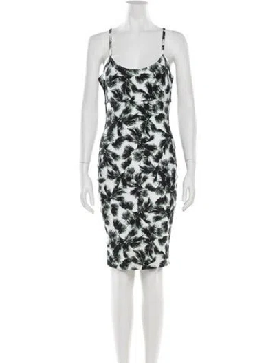 Pre-owned Ronny Kobo Printed Knee-length Dress In Multi