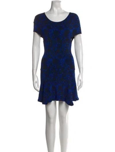 Pre-owned Ronny Kobo Printed Mini Dress In Multi