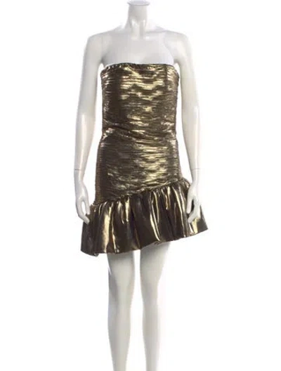 Pre-owned Ronny Kobo Printed Mini Dress In Multi