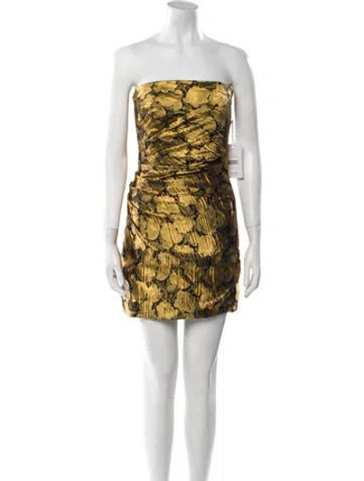 Pre-owned Ronny Kobo Printed Mini Dress W/ Tags In Multi