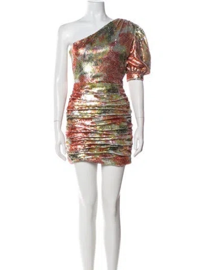 Pre-owned Ronny Kobo Printed Mini Dress W/ Tags In Multi