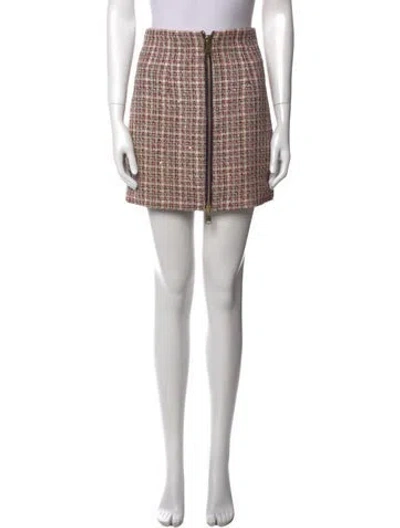 Pre-owned Ronny Kobo Printed Mini Skirt In Multi