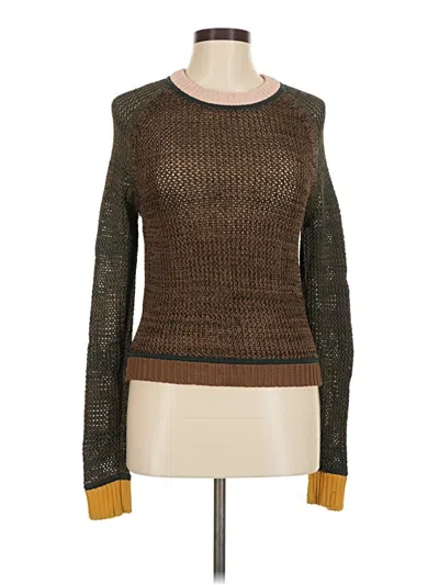 Pre-owned Ronny Kobo Pullover Sweater In Brown