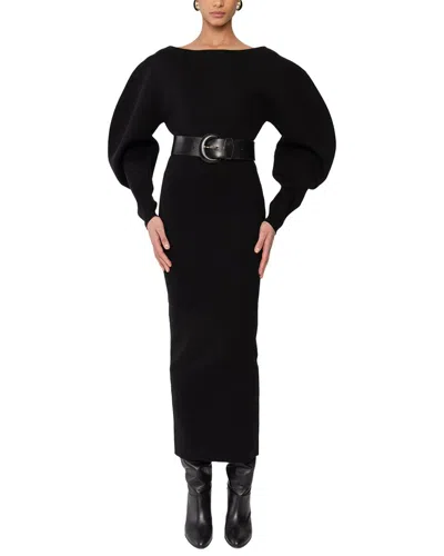 Ronny Kobo Randy Knit Dress In Black