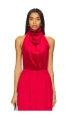 Ronny Kobo River Bodysuit In Cherry