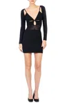 Ronny Kobo Rivera Knit Dress In Black