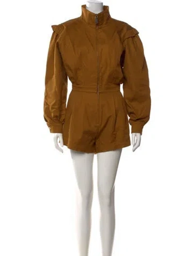 Pre-owned Ronny Kobo Romper In Brown