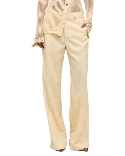Ronny Kobo Rowley Wool-blend Pant In Neutral